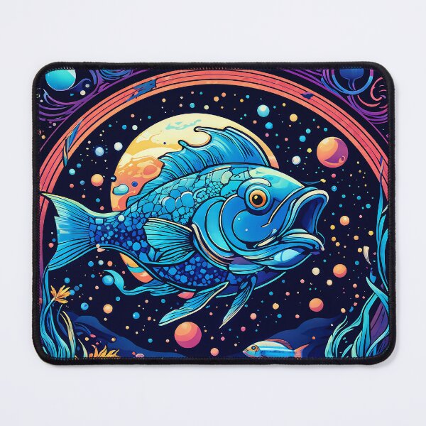 Item preview, Colourful fish in celestial fishbowl designed and sold by DesireeVDA.