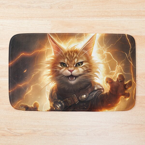 Item preview, Lightning cat designed and sold by Krasnovaovaova.