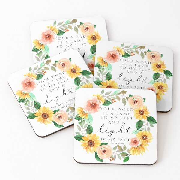 Item preview, Cute Floral Psalm 119:105 designed and sold by fribabywonder.