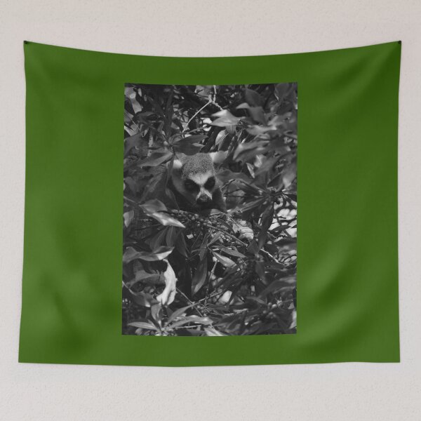 Item preview, Lemur Berries Nature Lovers Valencia Black and White Vertical designed and sold by eddiebarronshop.
