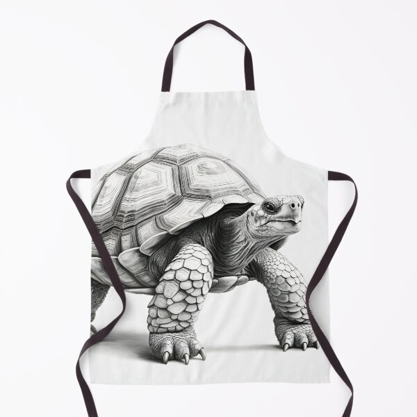 Item preview, Black and White Tortoise Pencil Drawing designed and sold by Pencil-Art.