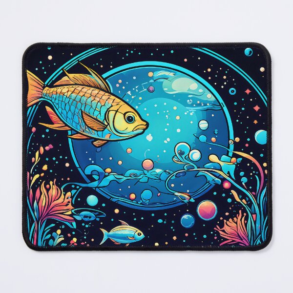 Item preview, Colourful fish in celestial fishbowl designed and sold by DesireeVDA.