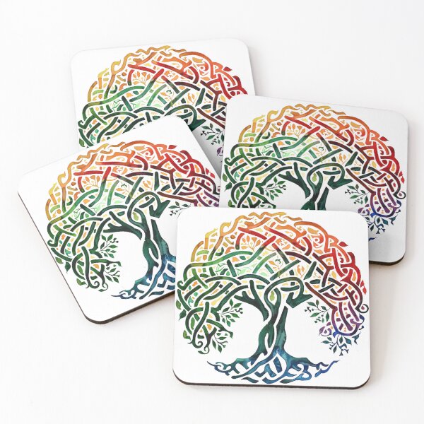 Item preview, Celtic Tree of Life in Rainbow Colors designed and sold by PMGDigital.