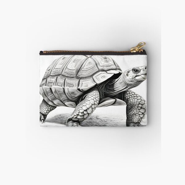 Item preview, Black and White Tortoise Pencil Drawing designed and sold by Pencil-Art.
