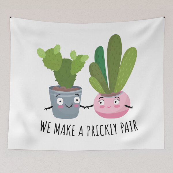 Item preview, We Make a Prickly Pair designed and sold by chillaxcats.