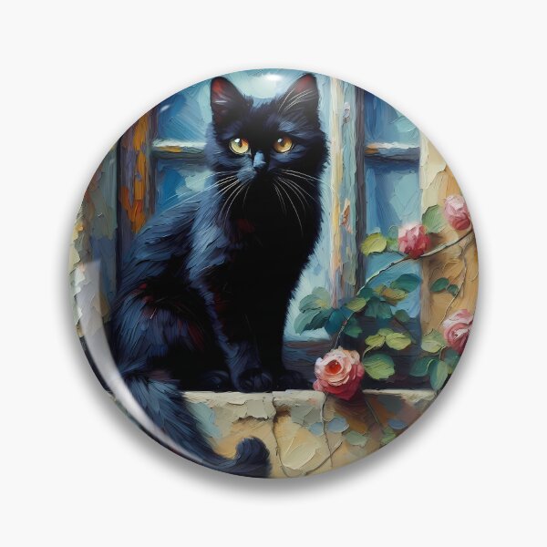 Item preview, Cat on a window ledge designed and sold by Vibranta Studio.