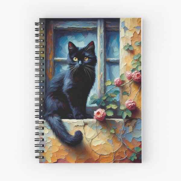Item preview, Cat on a window ledge designed and sold by Vibranta Studio.