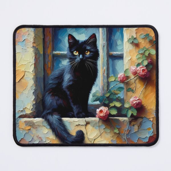 Item preview, Cat on a window ledge designed and sold by Vibranta Studio.