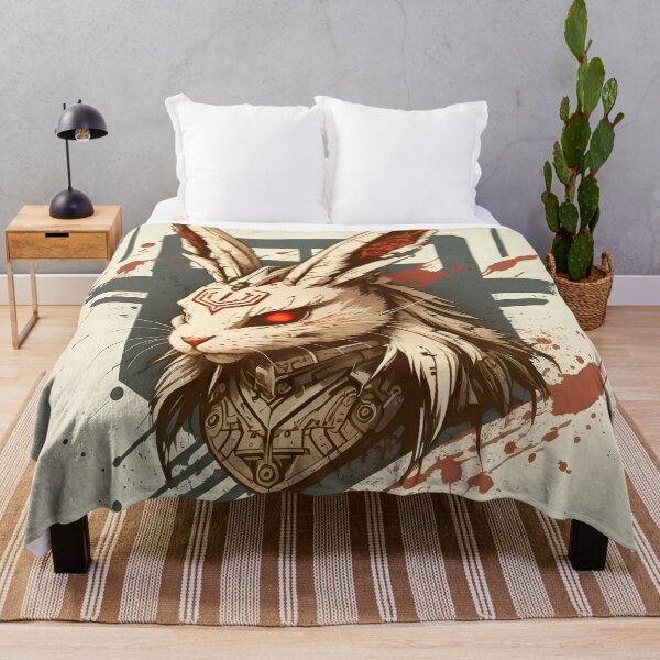 Item preview, "Red Eyed Rabbit: cuchillos tecnológicos en colores apagados" designed and sold by Art-Vortex-fr.
