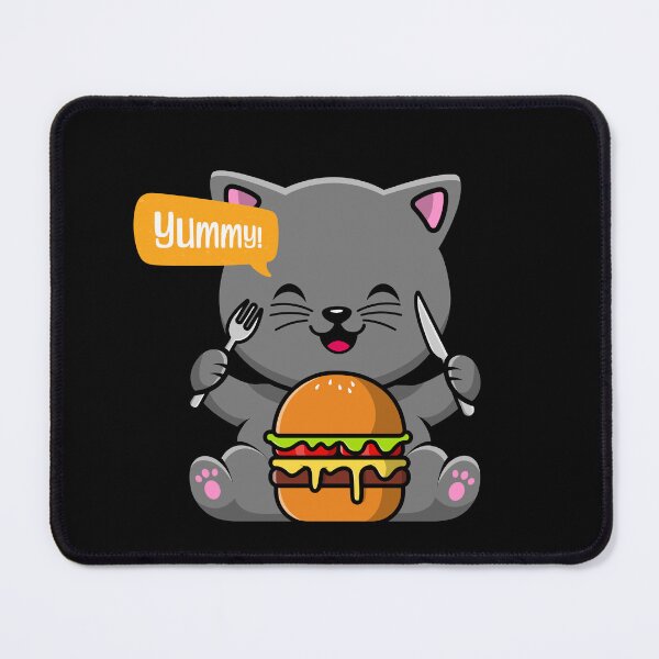 Item preview, Cute Tiny Kitten Eating Burger designed and sold by Kaidynz.
