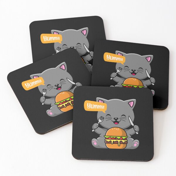 Item preview, Cute Tiny Kitten Eating Burger designed and sold by Kaidynz.