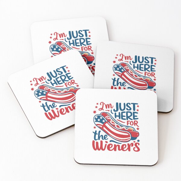Item preview, Just here weiners hotdogs freedom flag independence barbecues designed and sold by w1ckerman.