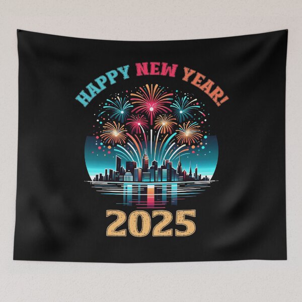 Item preview, Happy New Year 2025 Celebration - Fireworks Celebration 2025 designed and sold by Quirky Shirts.