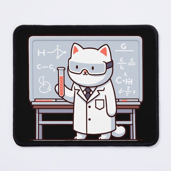 Item preview, Scientist Cat, labolatory  med student cation designed and sold by CyfroweMysli.