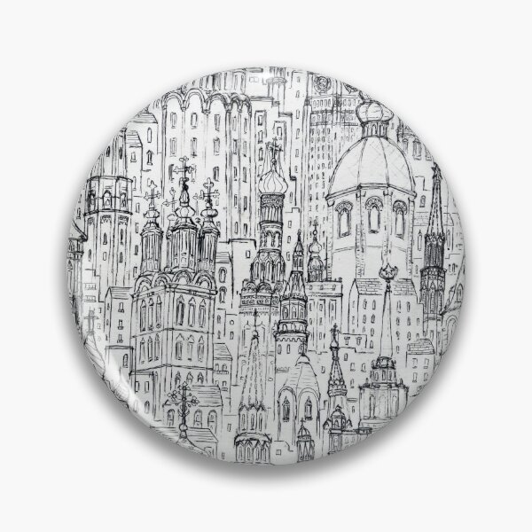Item preview, Domes and Spires of Russia , Drypoint Etching designed and sold by Luke Bailey.