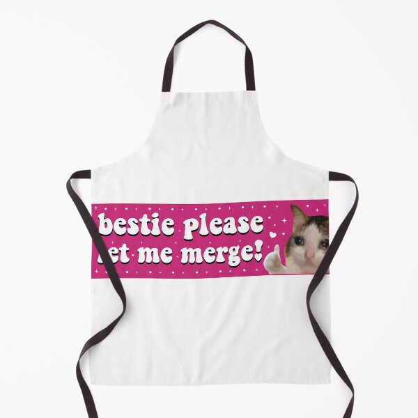 Item preview, Sad Cat Bestie Please Let Me Merge Funny Bumper designed and sold by fanky-bumper.