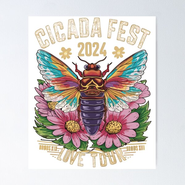 Item preview,  Funny Cicada Brood X 17 Year Let Me Hear Ya Make Some Noise ,cicada fest 2024, broods -XIX &XIII love tour, Cicadas 2024 Biggest Crossover Since 1803 Brood XIX XII designed and sold by ShopDirectHome.