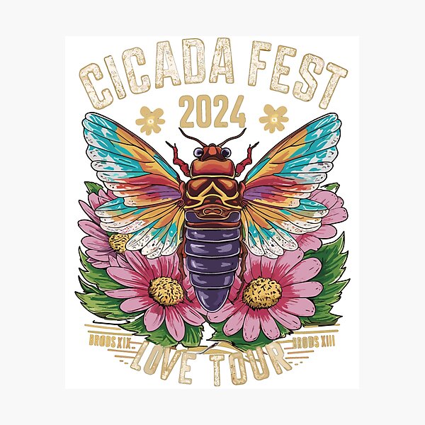 Item preview, Funny Cicada Brood X 17 Year Let Me Hear Ya Make Some Noise ,cicada fest 2024, broods -XIX &XIII love tour, Cicadas 2024 Biggest Crossover Since 1803 Brood XIX XII designed and sold by ShopDirectHome.