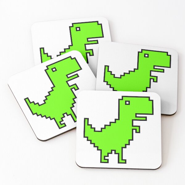 Item preview, Chrome Dino (green) - UX Designer | Graphic Designer | software developer Stickers designed and sold by PoshPixel.