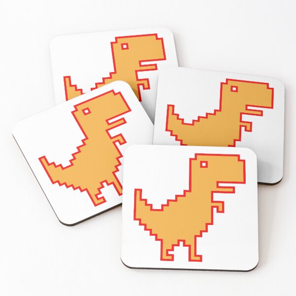Item preview, Chrome Dino (orange) - UX Designer | Graphic Designer | Software Developer Stickers designed and sold by PoshPixel.