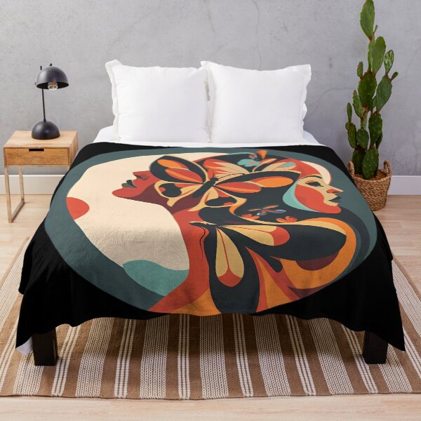 Item preview, “Face, Mask & Butterfly: Elegance in High Definition” designed and sold by Art-Vortex-fr.