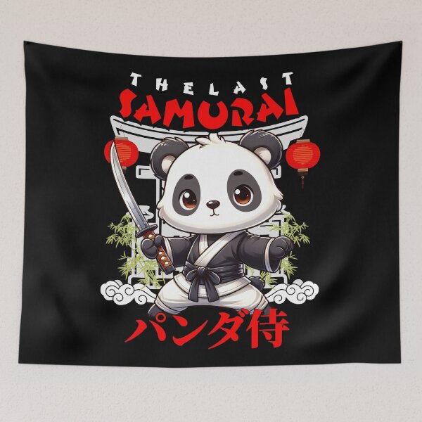 Item preview, Japanese Panda The Last Samurai - Gift for Animal and Anime lovers, kids designed and sold by InkyGenies.