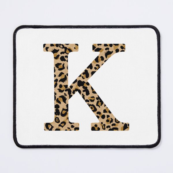 Item preview, leopard letter - K. Cheetah Print. Leopard Print. Initial. designed and sold by CoCoArt-Ua.