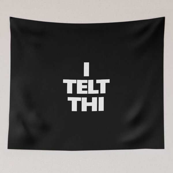 Item preview, I TOLD YA Challengers White on Black Yorkshire Remix designed and sold by Logo-A-GoGo.