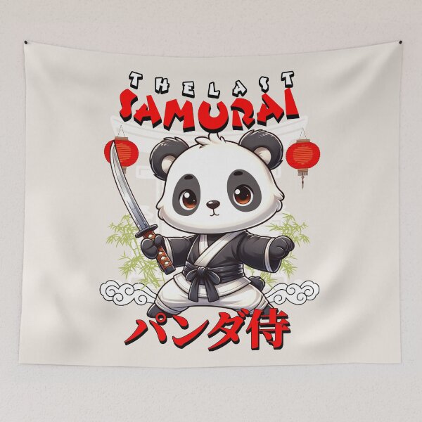Item preview, Japanese Panda The Last Samurai - Gift for Animal Anime lovers, kids designed and sold by InkyGenies.