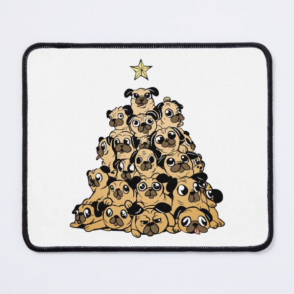 Item preview, Deck the Pugs with Boughs of Bark designed and sold by DarylWelsh2024.