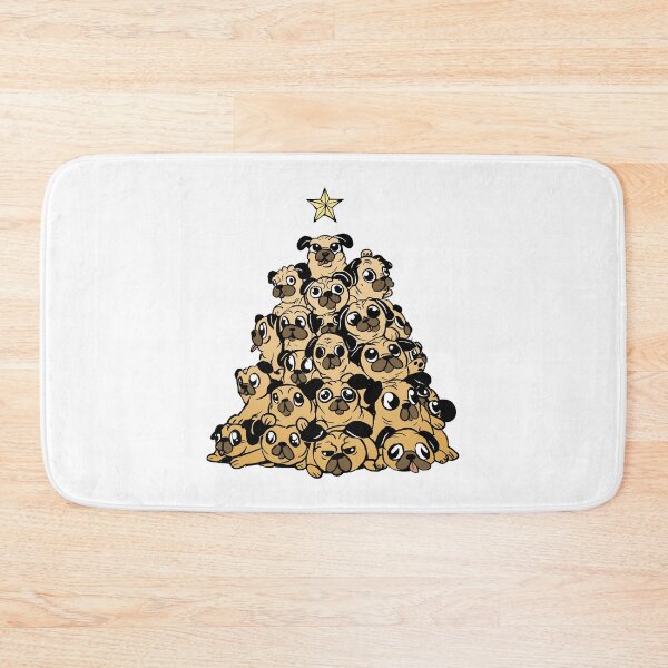 Item preview, Deck the Pugs with Boughs of Bark designed and sold by DarylWelsh2024.