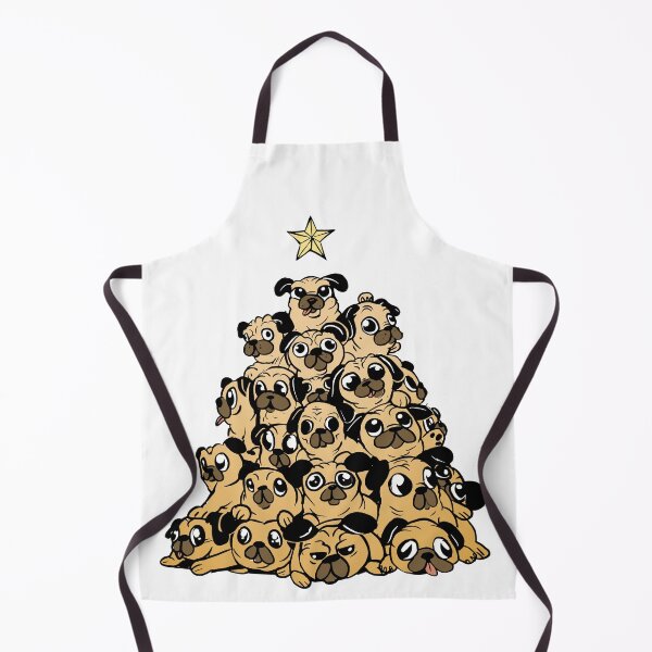 Item preview, Deck the Pugs with Boughs of Bark designed and sold by DarylWelsh2024.