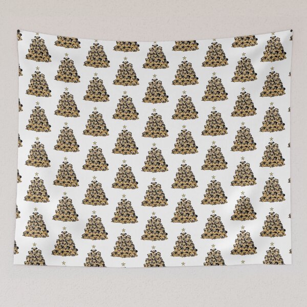 Item preview, Deck the Pugs with Boughs of Bark designed and sold by DarylWelsh2024.