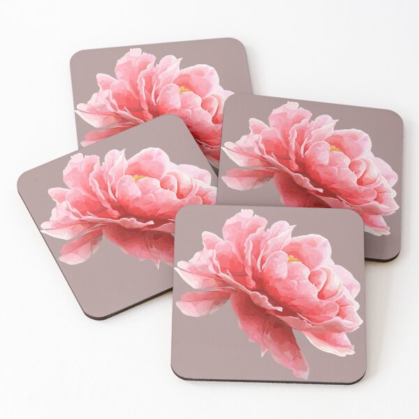 Item preview, Pink peony flower illustration design  designed and sold by KC-DESIGN.