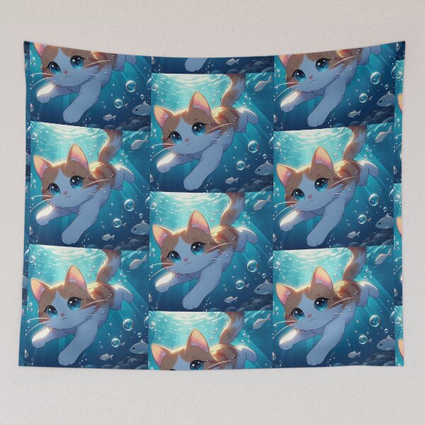 Item preview, cat loves her fish too! designed and sold by Zelda50.