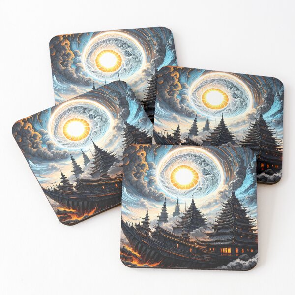 Item preview, Storm Rocking Wooden Houseboats, Ai Generated Art  designed and sold by ACC .