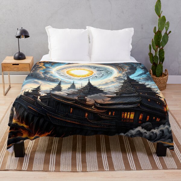 Item preview, Storm Rocking Wooden Houseboats, Ai Generated Art designed and sold by ACC .