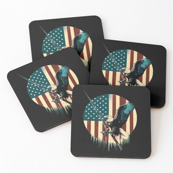 Item preview, Vintage American Flag Fishing designed and sold by Dominic-Design.