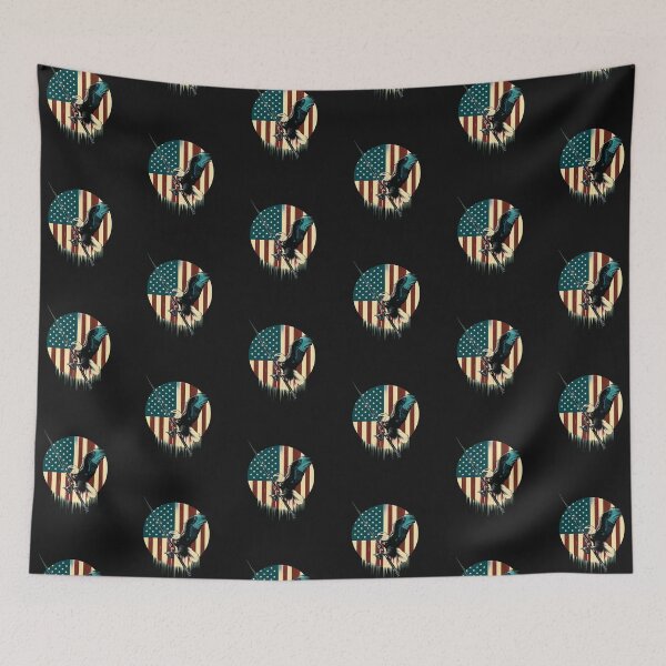 Item preview, Vintage American Flag Fishing designed and sold by Dominic-Design.