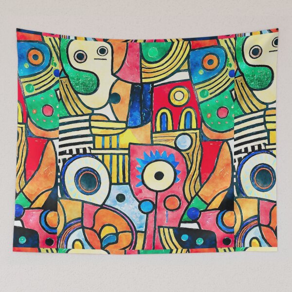 Item preview, LL Dreams Artistic Multi-Colored Pattern 9 designed and sold by LLdreams.