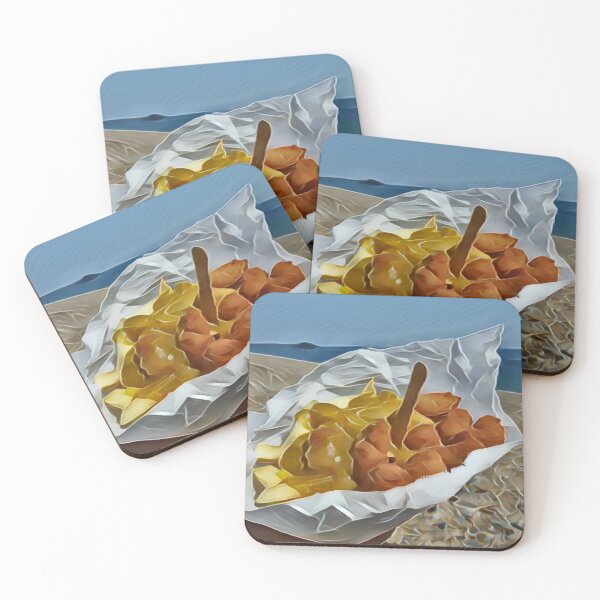 Item preview, Scampi And Chips On The Beach In Gemstone designed and sold by Fearless-Fox.