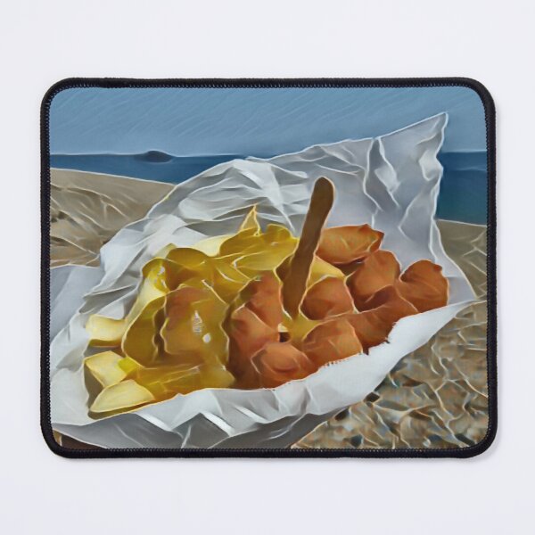 Item preview, Scampi And Chips On The Beach In Gemstone designed and sold by Fearless-Fox.