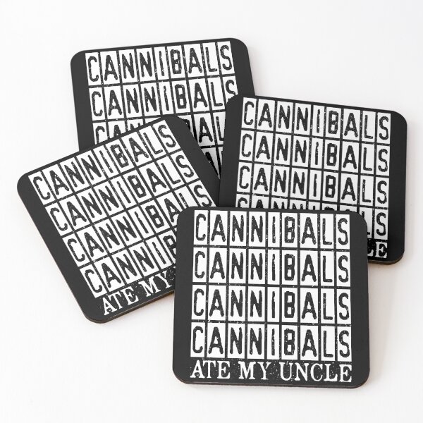 Item preview, CANNIBALS ATE MY UNCLE. WHITE DESIGN designed and sold by Rejiboustarts.