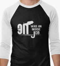 9/11 Was An Inside Job Men's Baseball ¾ T-Shirt