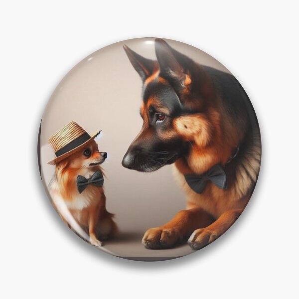 Item preview, Shepherd and chihuahua best friends! designed and sold by Zelda50.