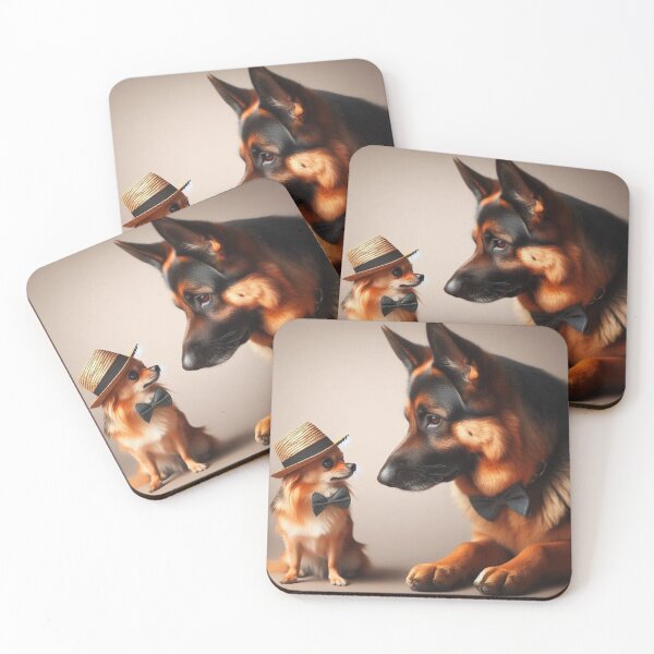 Item preview, Shepherd and chihuahua best friends! designed and sold by Zelda50.