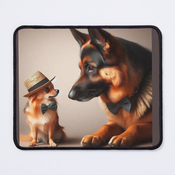 Item preview, Shepherd and chihuahua best friends! designed and sold by Zelda50.