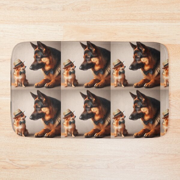 Item preview, Shepherd and chihuahua best friends! designed and sold by Zelda50.