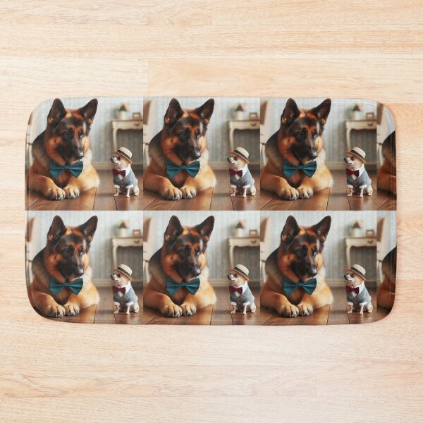Item preview,  Shepherd and chihuahua ready for a night on the town! designed and sold by Zelda50.