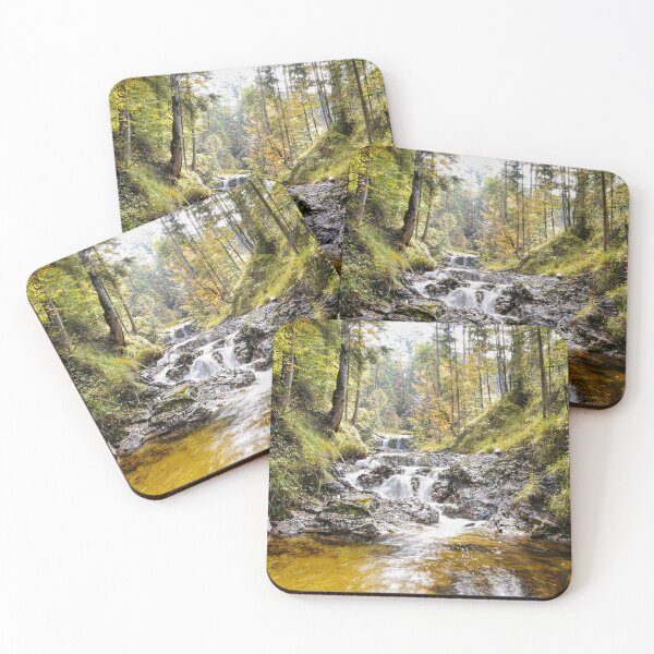 Item preview, Forest landscape with waterfall designed and sold by Miriam Schwarzfischer.